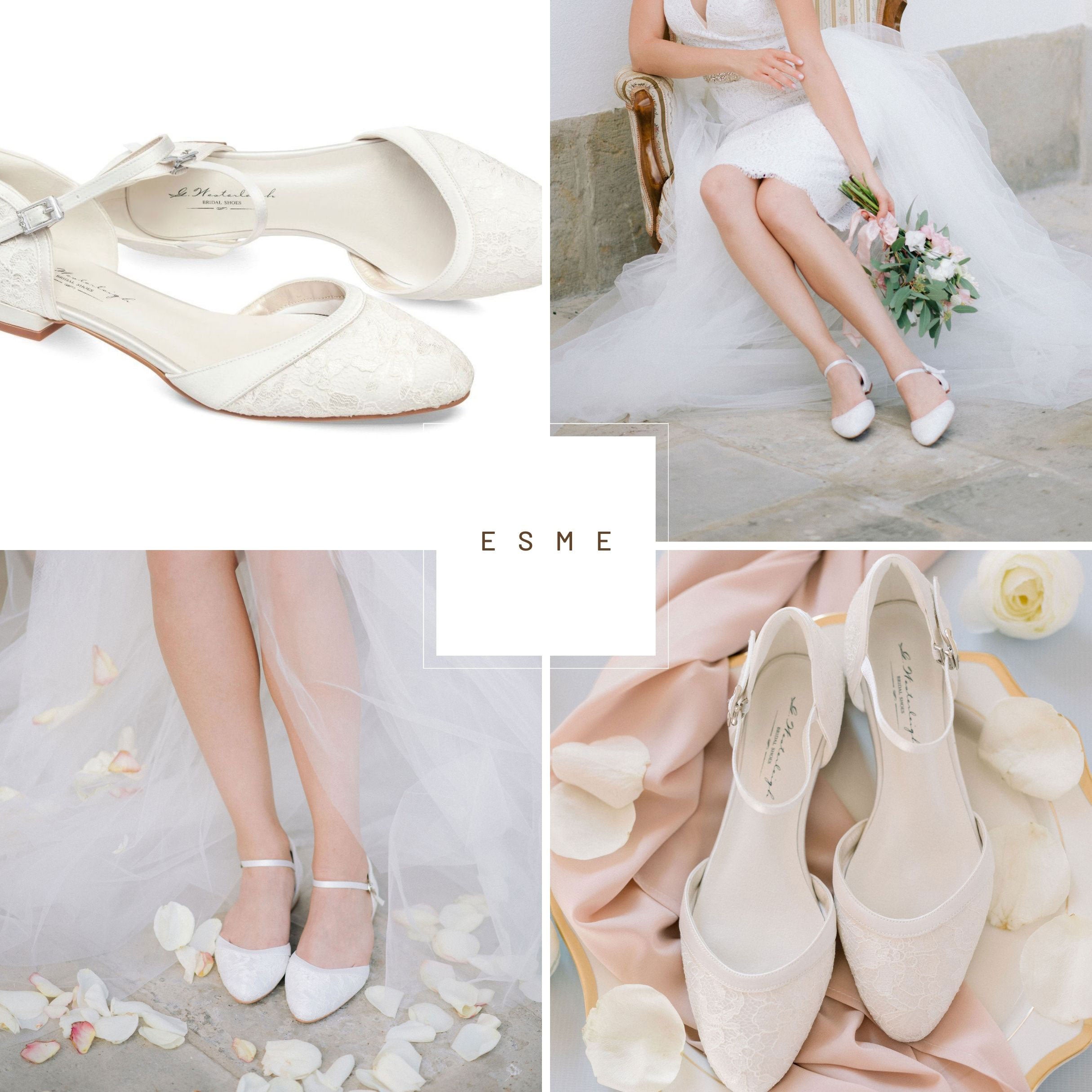 Ivory wedding 2024 heels for bride