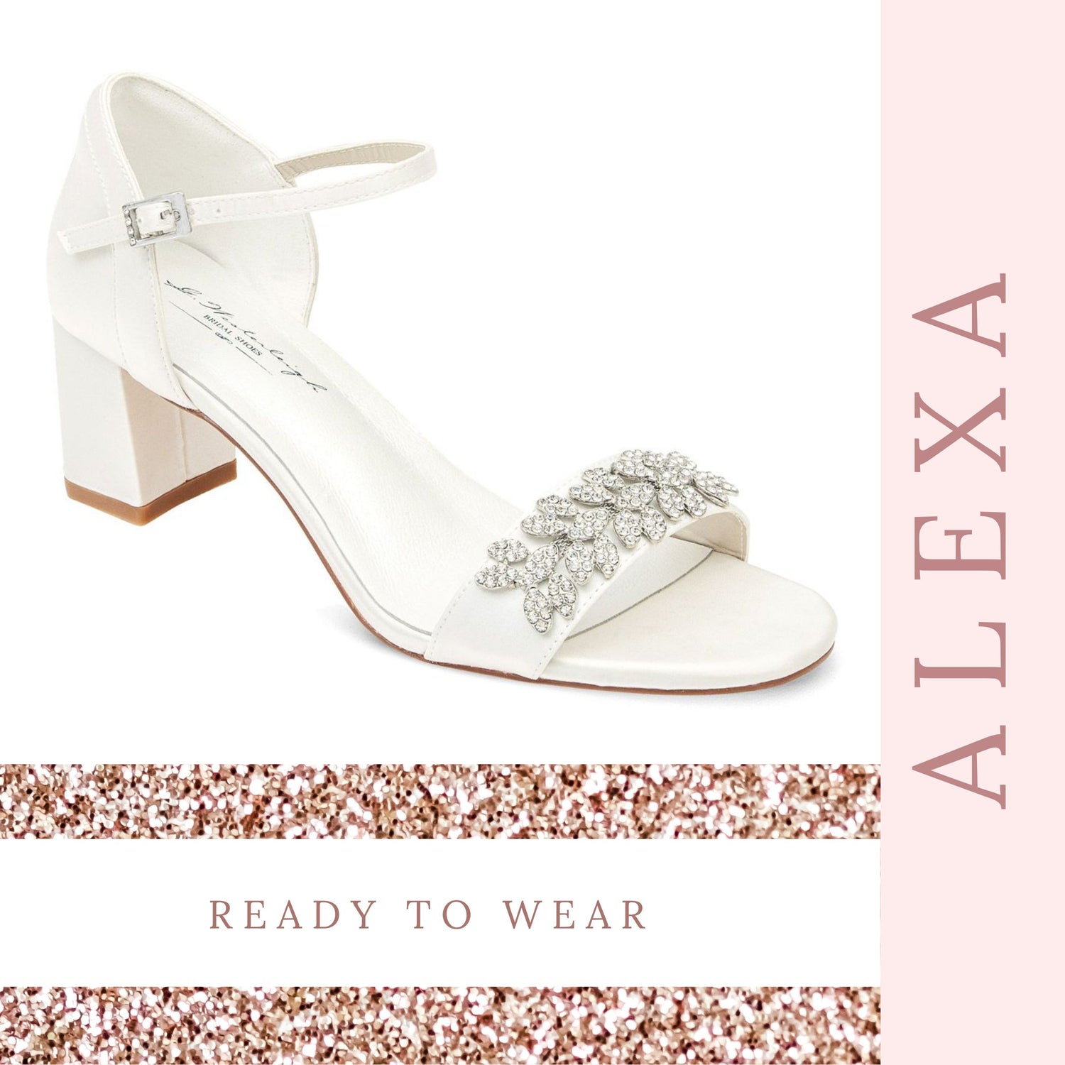 Buy Block Heel Wedding White Sandals With Perls White Bridal Shoes Women's Wedding  Shoes Ankle Strap Heels christa Online in India - Etsy