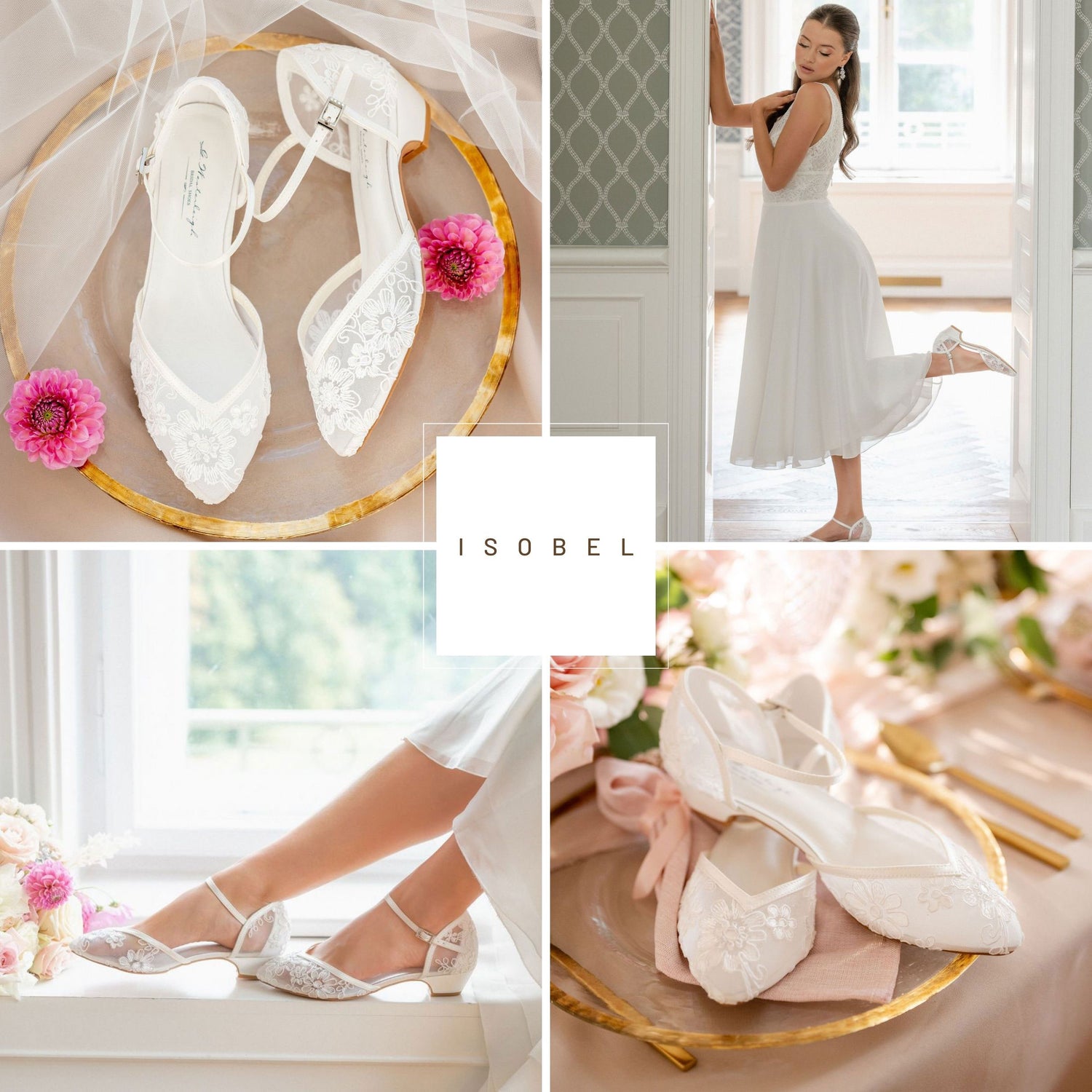 Lace Wedding Pump with Pearl Detail, Bridal Shoes, Wedding Shoes