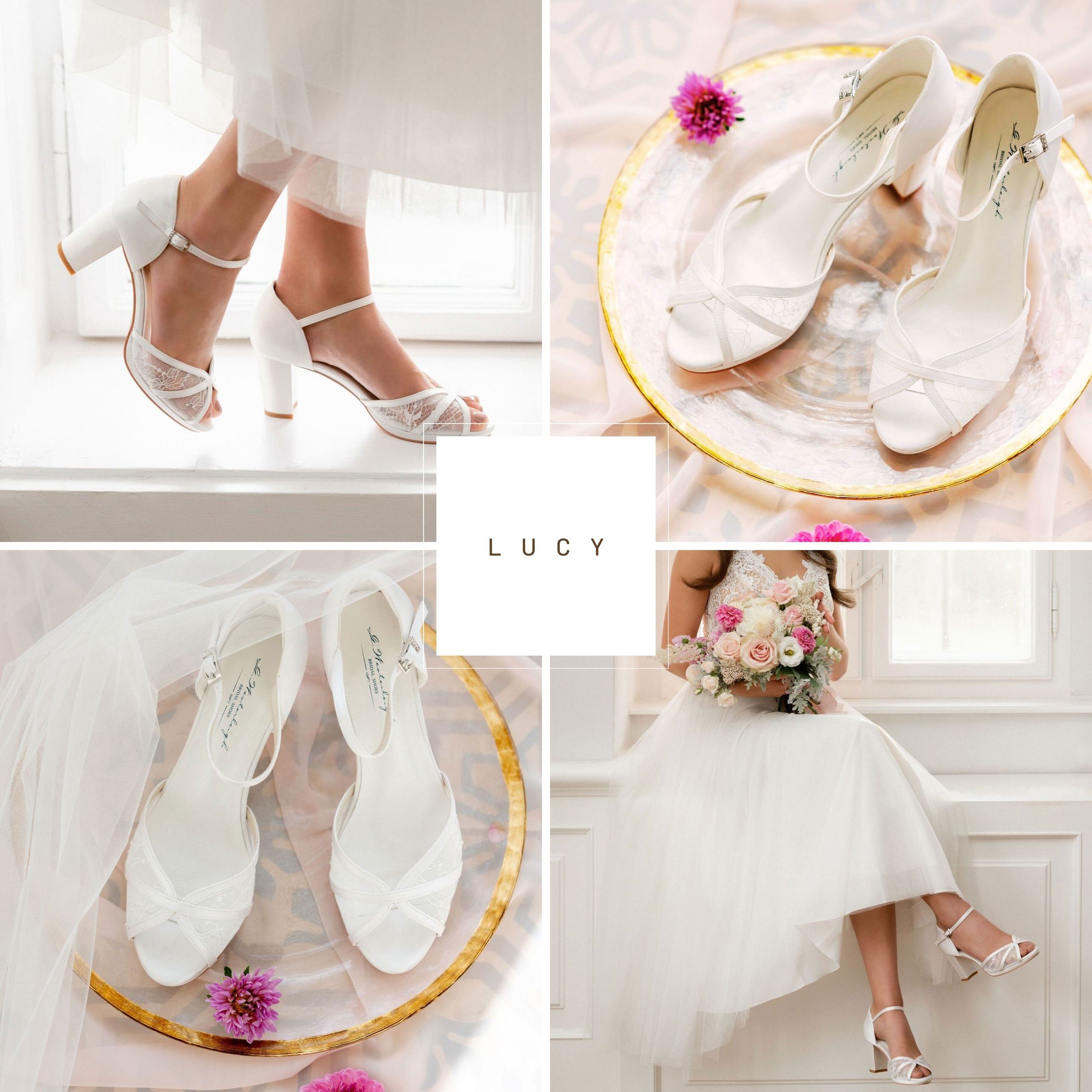 Lace Wedding Heels Designer Bridal Heels Phoenix England