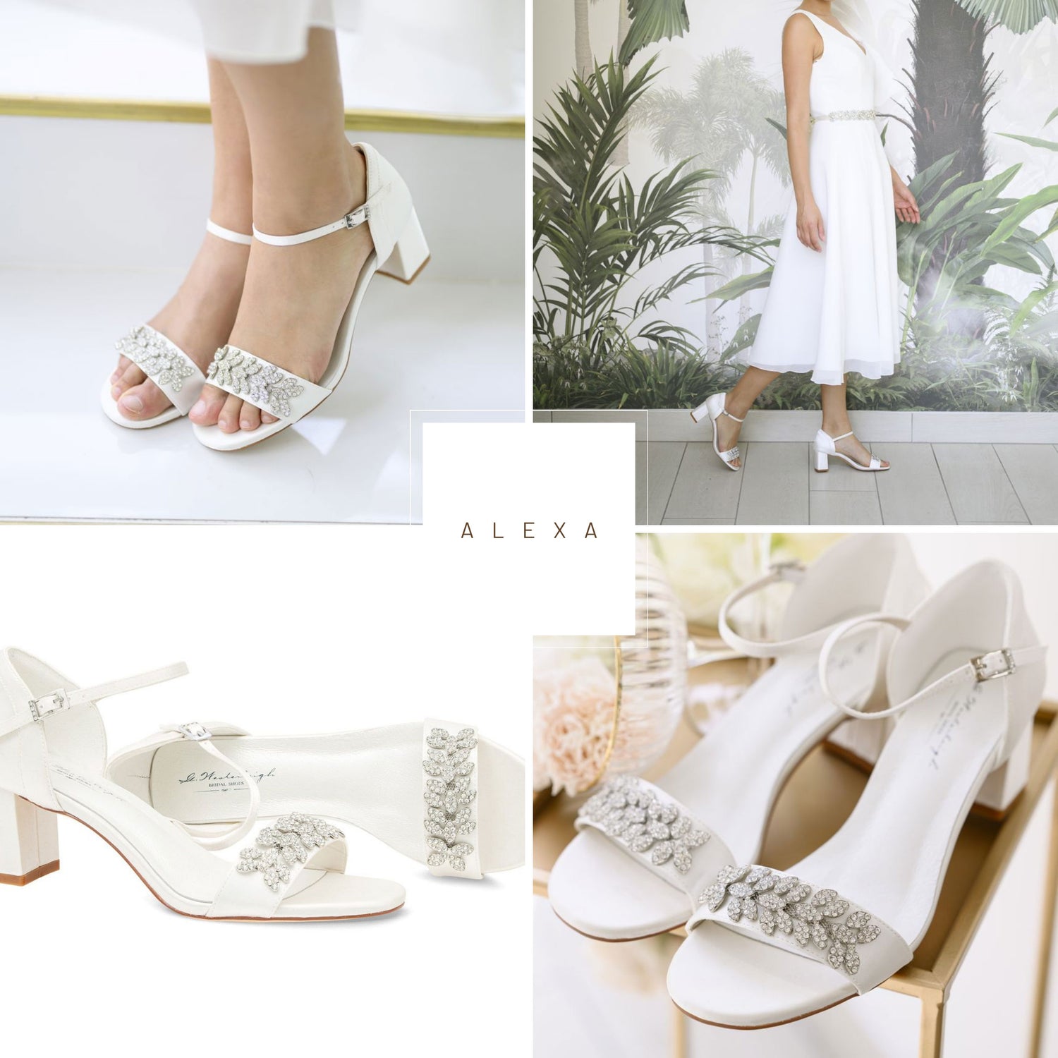 Chunky heels shop for wedding