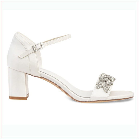 alexa block heel wedding shoes