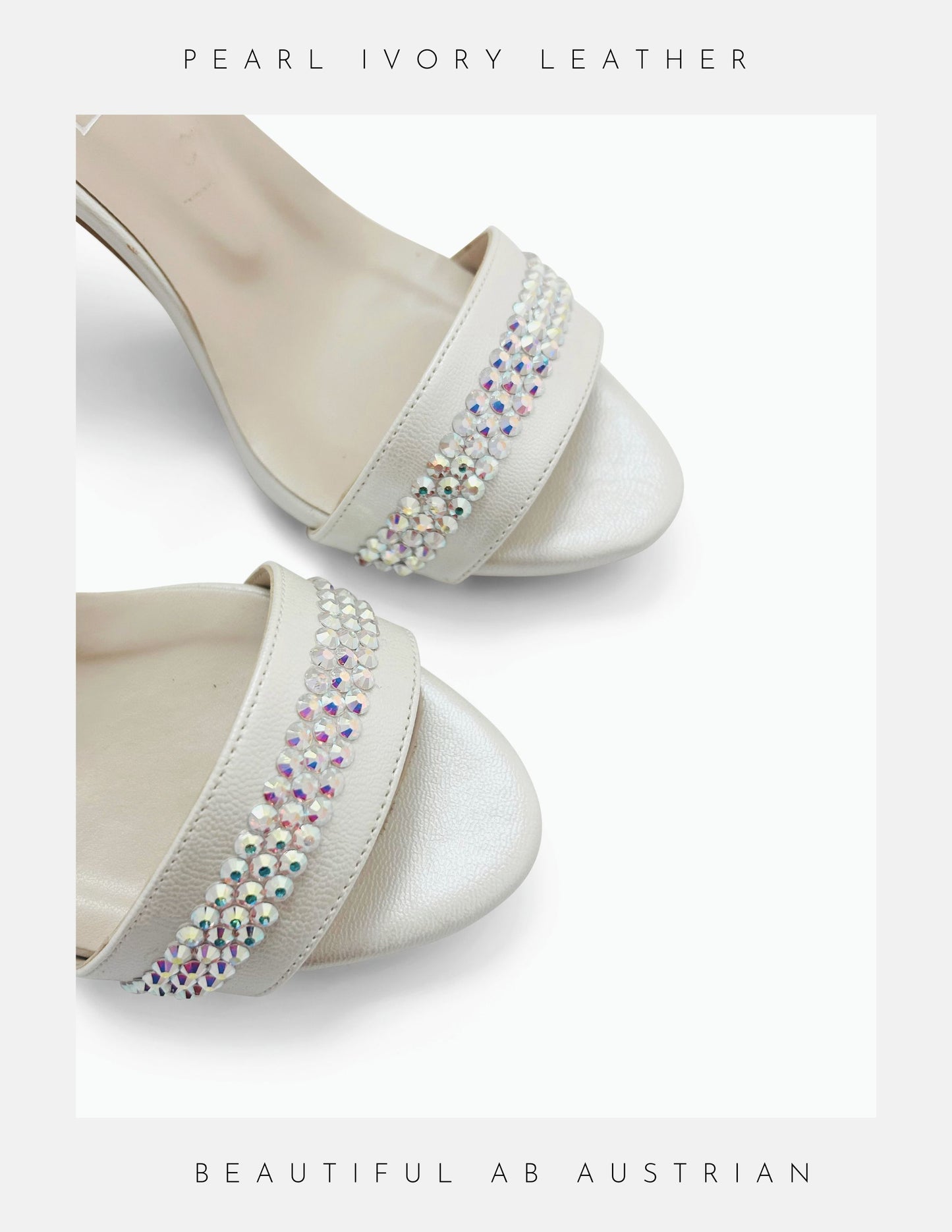 Cassie crystal high heel bridal shoes