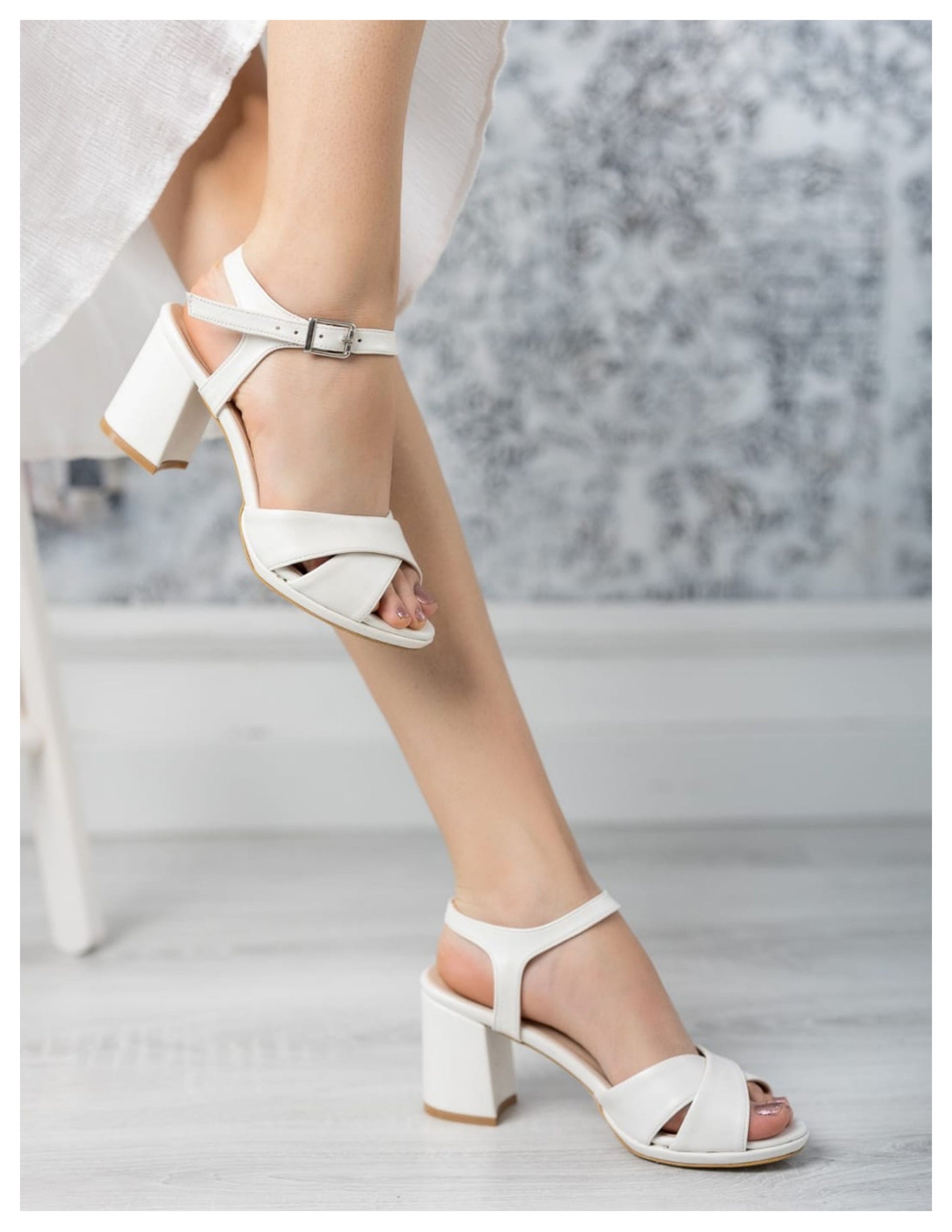 Cherished Low Block Heel Wedding Shoes