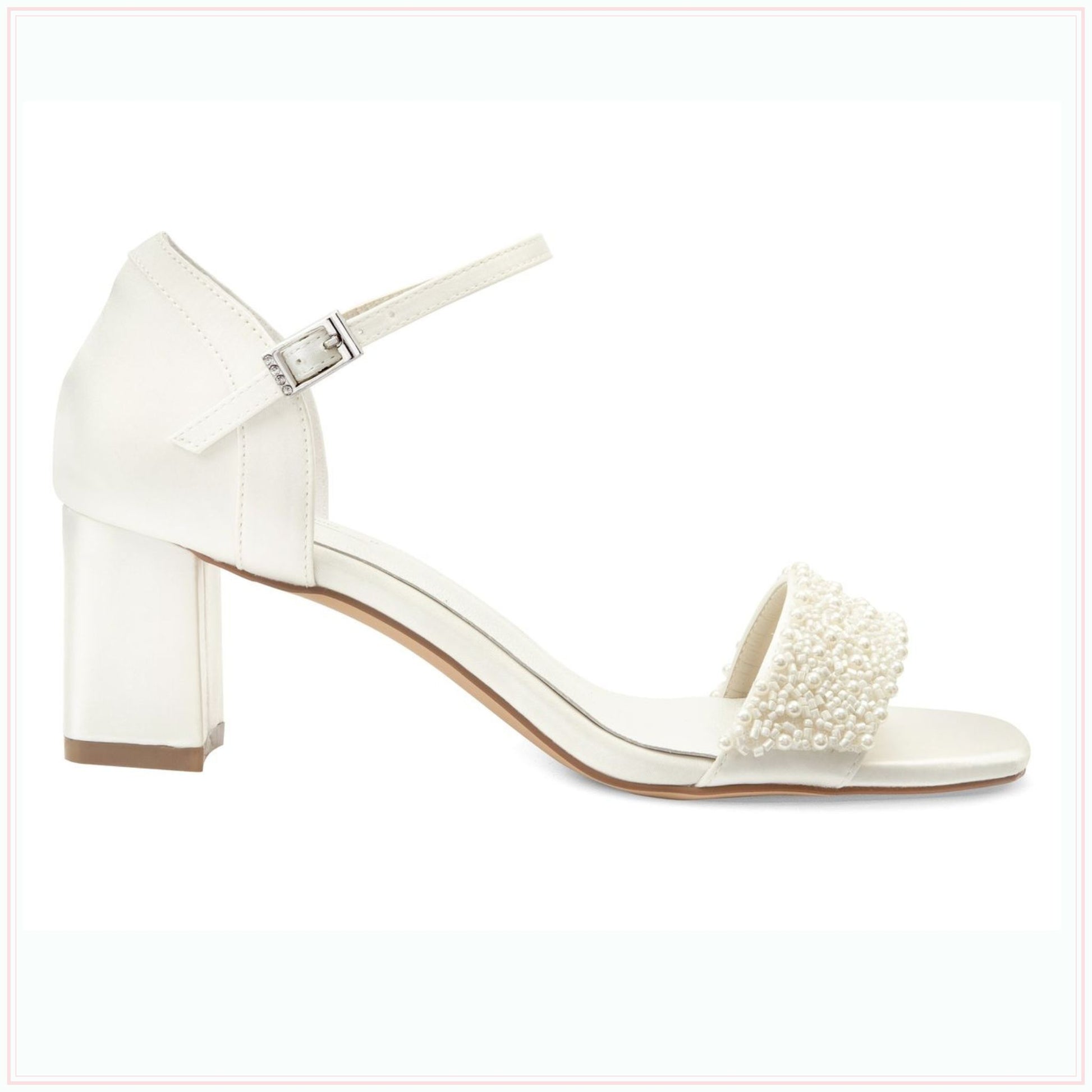 ebony ankle strap wedding shoes