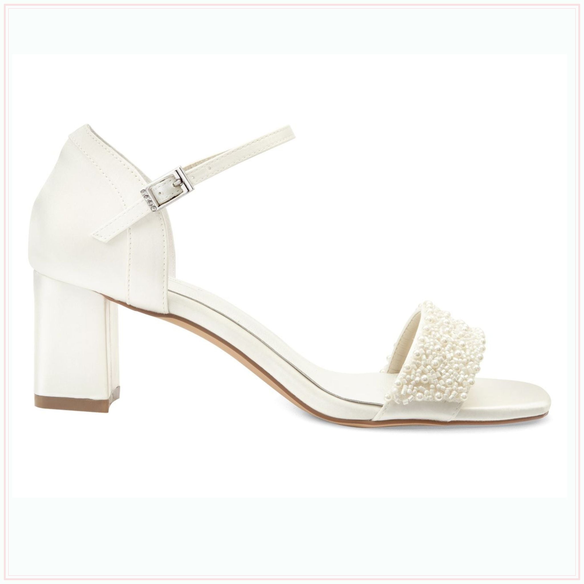 Mid heel bridal shoes uk hotsell