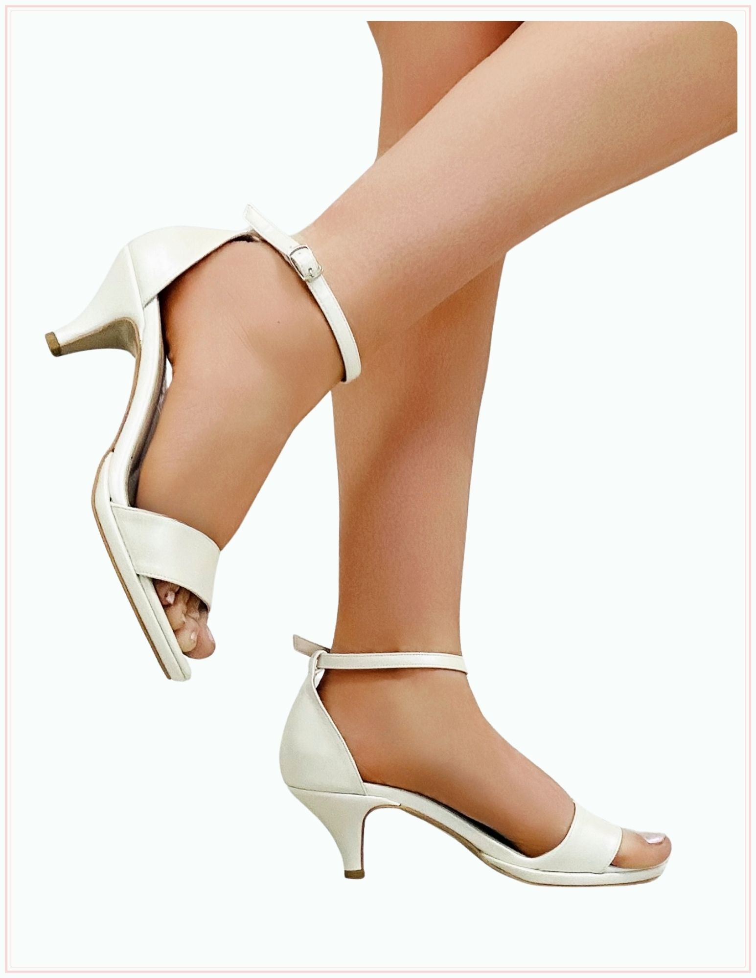 Elegance Kitten Heel Wedding Shoes