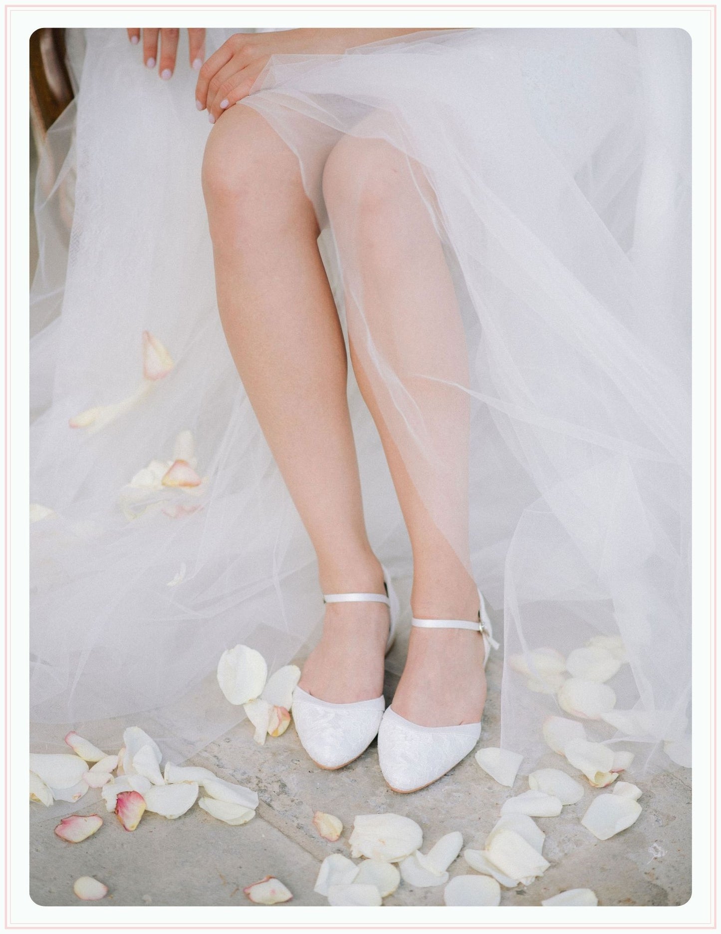 esme closed back bridal shoes