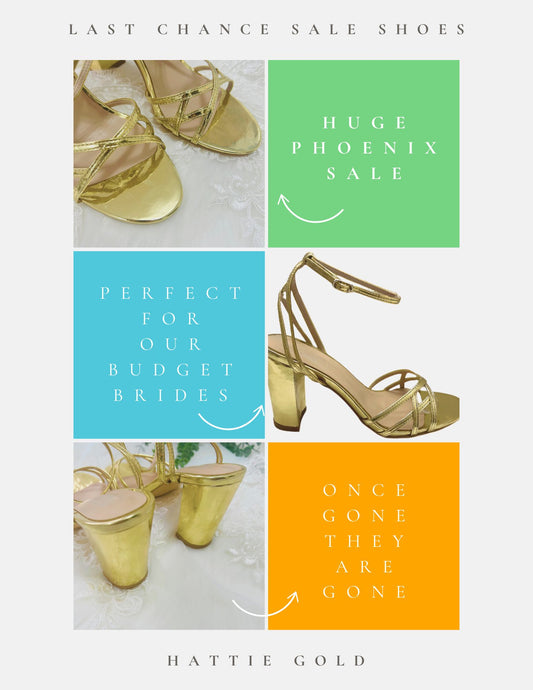 Hattie Gold Bridal Shoes