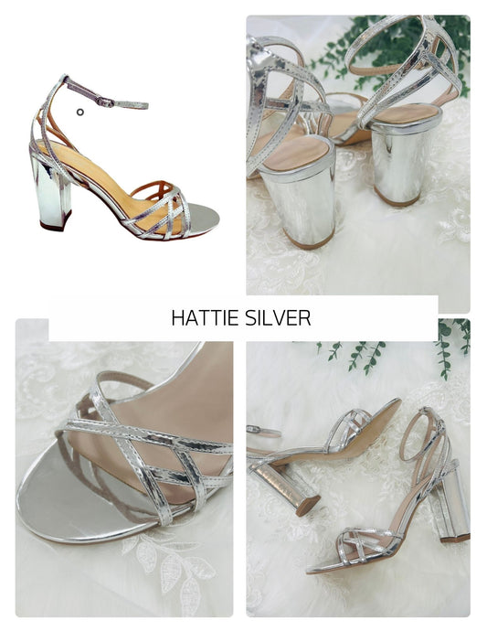 Hattie Silver Wedding Shoes