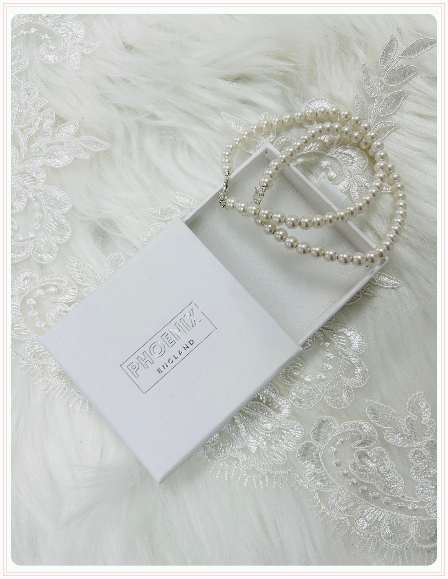 Ivory Pearl Bridal Shoe Straps